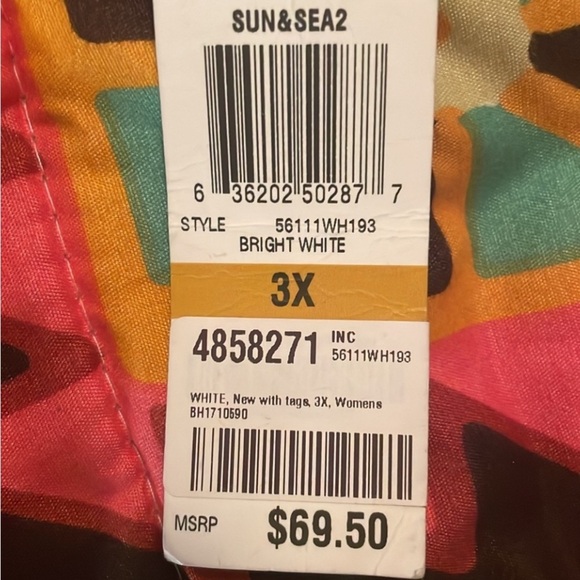 NWT INC poncho with fringe - Picture 3 of 3